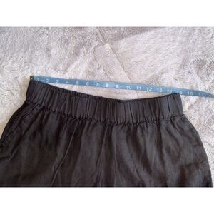 The Drop Linen Shorts Black Large NWT